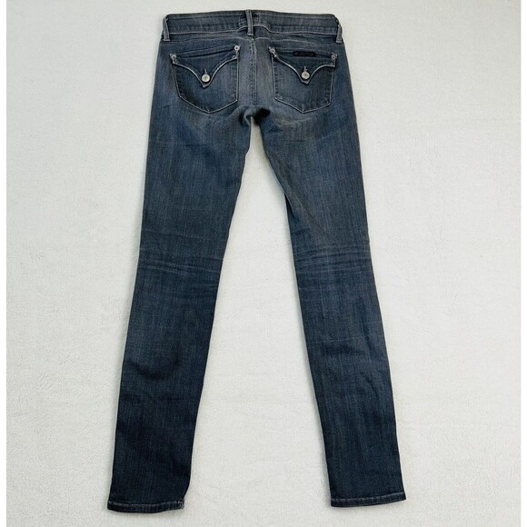 Hudson Skinny Jeans 25 Collin Rear Flap Gray Acid Wash Low Rise Button Fly - Picture 10 of 16